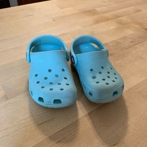 Crocs toddler size 8 - Light blue - Great condition